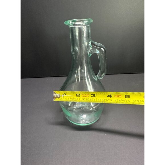 Vintage Vetreria Etrusca Decanter Bottle Glass Aqua Green 7.5'' Made in Italy - Picture 7 of 7